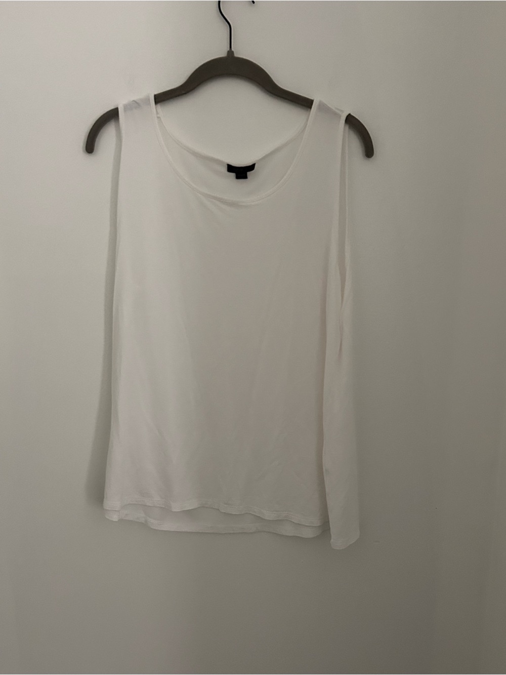 J. Jill White Scoop Neck Tank Top